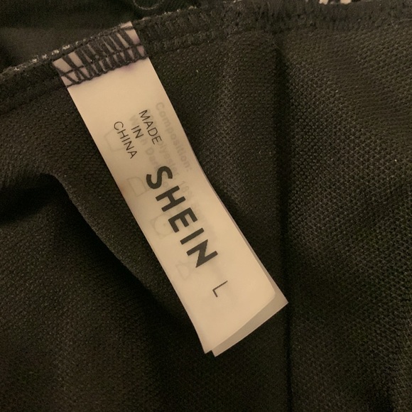 SHEIN sexy bold stripe onepiece swim suit beach wear flirty vacation 1 pool Sz L - Picture 4 of 5